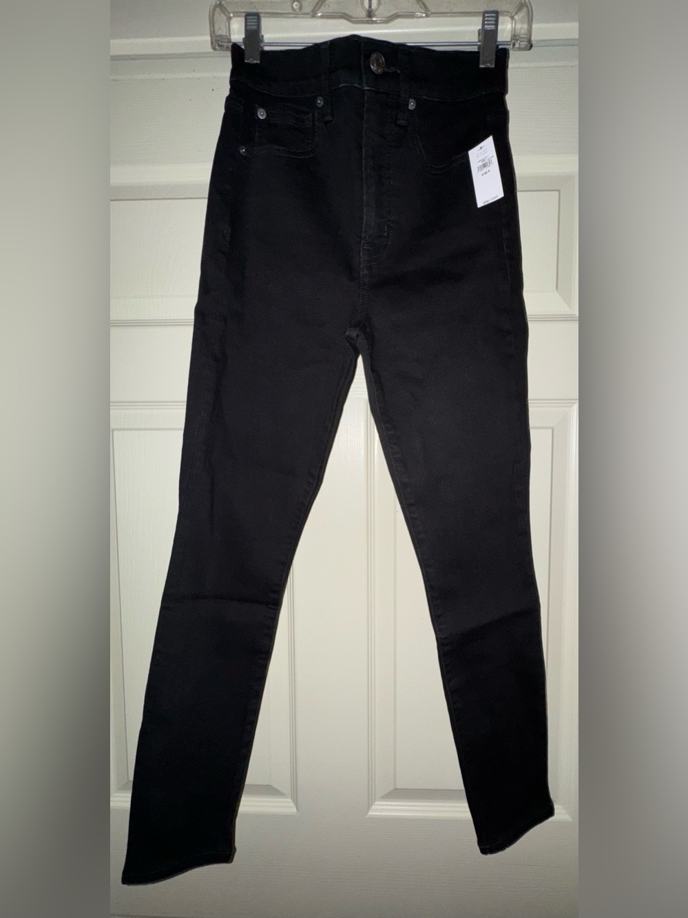 Sky high true skinny jeans with secret, smoothing pockets, size 26 black rinse